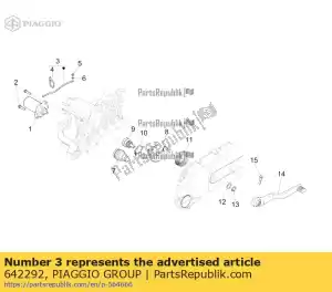 Piaggio Group 642292 unité de câble de démarreur - La partie au fond