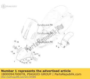 Piaggio Group 1B000947000T8 schutzblech - Lado inferior