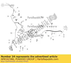 Tutaj możesz zamówić zacisk w?? A 155x2 od Piaggio Group , z numerem części AP8102386: