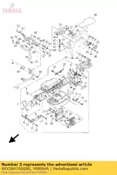 Ici, vous pouvez commander le ornement 1 auprès de Yamaha , avec le numéro de pièce 4XY2847A5000: