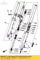 1AR231260098, Yamaha, tubo esterno 1 yamaha rd rdf 350, Nuovo