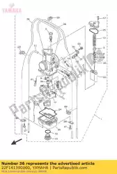 klem, pijp van Yamaha, met onderdeel nummer 22F141390000, bestel je hier online: