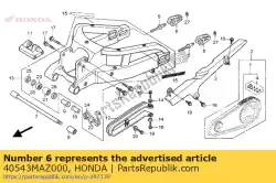 Ici, vous pouvez commander le régleur, chaîne auprès de Honda , avec le numéro de pièce 40543MAZ000: