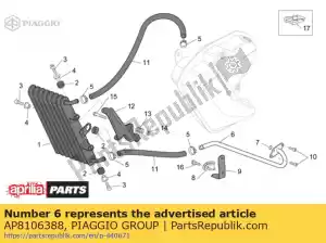 Piaggio Group AP8106388 tubo de óleo - Lado esquerdo