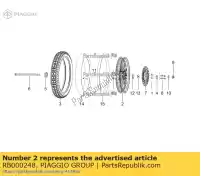 RB000248, Piaggio Group, velg, voor aprilia derbi etx lbmetx10 lbmetx20 150 2014 2016 2017 2018 2019, Nieuw