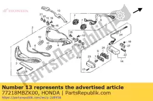 Honda 77218MBZK00 ficar, luz traseira superior - Lado inferior