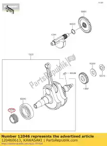 kawasaki 120460613 01 z?batka, 21t - Dół