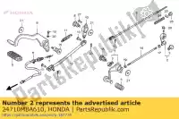 24710MBA610, Honda, Rami? komp., zmiana honda vt shadow aero c2 c black widow dc vt750c vt750c2 750 , Nowy