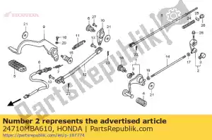 Honda 24710MBA610 bras comp., changer - La partie au fond