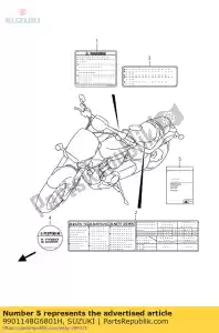 Suzuki 9901148G6801H manuale, proprietario s - Il fondo