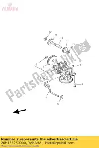 yamaha 26H133250000 engrenagem, bomba acionada (28t) - Lado inferior