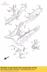 Ici, vous pouvez commander le boulon, avec rondelle (81h) auprès de Yamaha , avec le numéro de pièce 901190611800: