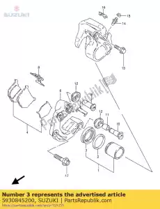 suzuki 5930845200 boot,caliper pi - Bottom side