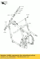 310641176, Kawasaki, pipe-comp, downtube, rh vn800-a1 kawasaki vn 800 1995 1996 1997 1998 1999 2000 2001 2002 2003 2004 2005 2006, Nuevo