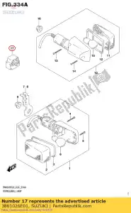 suzuki 3861026E01 relé, señal de giro - Lado inferior