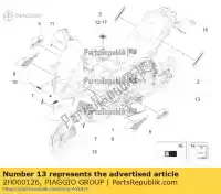 2H000126, Piaggio Group, Decalco aprilia cerchi ruota aprilia  caponord zd4vk000, zd4vka, zd4vk001, zd4vka01 1200 2013 2014 2015 2016, Novo