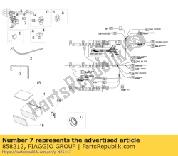 Aprilia 858212, Gumowa skrzynka bezpieczników, OEM: Aprilia 858212