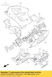 Qui puoi ordinare nessuna descrizione disponibile da Suzuki , con numero parte 9440733E00L99: