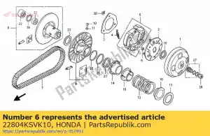 honda 22804KSVK10 rubber, clutch damper - Bottom side