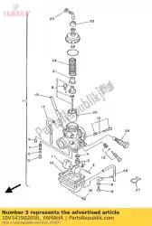 Ici, vous pouvez commander le ensemble de vanne à pointeau auprès de Yamaha , avec le numéro de pièce 10V141902000: