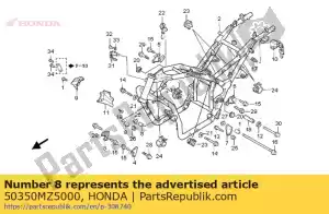 Honda 50350MZ5000 colarinho, cabide de motor - Lado inferior