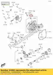 Aquí puede pedir tornillo medidor de engranajes de Kawasaki , con el número de pieza 41060Y001: