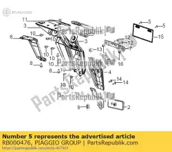 Aquí puede pedir casa de Piaggio Group , con el número de pieza RB000476: