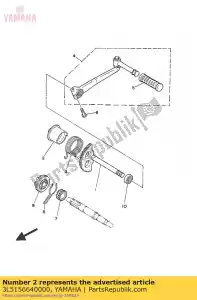 yamaha 3L5156640000 guide, printemps - La partie au fond