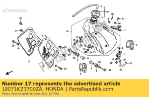 Honda 19071KZ3700ZA conjunto de cubierta, * r119 * - Lado inferior