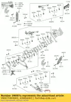 39007Y004945, Kawasaki, Braço-susp, fr, lwr, rh, preto kawasaki kvf300 brute force 300 , Novo