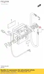 Ici, vous pouvez commander le bouchon, batterie auprès de Suzuki , avec le numéro de pièce 3362443500: