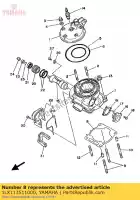 1LX113511000, Yamaha, uszczelka, cylinder yamaha yz 125 1986 1987 1988 1989 1990 1992 1993, Nowy