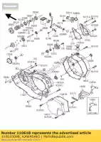 110610098, Kawasaki, gasket,generator cover kawasaki kx  r f kx250 250 , New