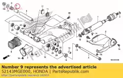 Aqui você pode pedir o colarinho, r. Distância do pivô em Honda , com o número da peça 52143MGE000: