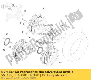 Piaggio Group 56347R roda 3,00x12 