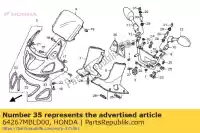 64267MBLD00, Honda, rubber, fr. air guide honda nt deauville v nt650v 650 , New