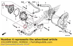 Tutaj możesz zamówić pokrywa komp., pompa wody od Honda , z numerem części 19220MFJD00: