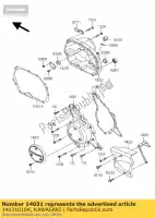 140310104, Kawasaki, generador de cubierta klx110a9f kawasaki klx 110 2009, Nuevo