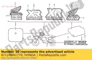 Honda 87124GN1770 merk, l. brandstoftank - Onderkant