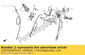 honda 22870GBFK40 kabelcomp., koppeling - Onderkant