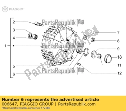 Aprilia 006647, Pier?cie? zabezpieczaj?cy, OEM: Aprilia 006647