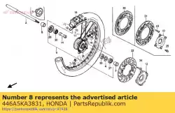 Here you can order the rim assy,er wheel from Honda, with part number 446A5KA3831: