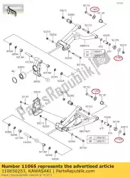 Qui puoi ordinare 01 cap da Kawasaki , con numero parte 110650253: