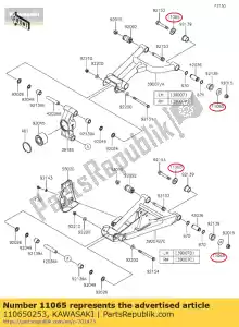 kawasaki 110650253 01 cap - Bottom side