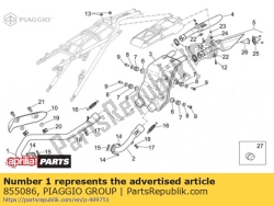 Aprilia 855086, Front. exhaust pipe, OEM: Aprilia 855086