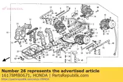 Ici, vous pouvez commander le épingle, frappe auprès de Honda , avec le numéro de pièce 16178MB0671: