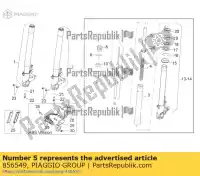 856549, Piaggio Group, tubo de precarga aprilia  mana na shiver zd4rab00, zd4rad00 zd4rag00 zd4rc000, zd4rca00, zd4rc001, zd4rcc00 zd4rcb00, zd4rcc01, zd4rce00 750 850 2007 2008 2009 2010 2011 2012 2013 2015 2016, Nuevo