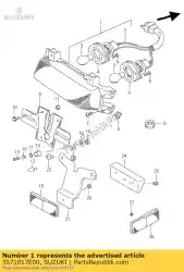 Here you can order the no description available from Suzuki, with part number 3571017E00: