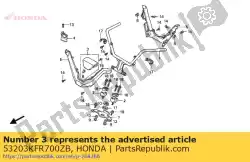 dekking com * nh158r * van Honda, met onderdeel nummer 53203KFR700ZB, bestel je hier online: