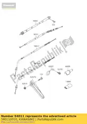 Ici, vous pouvez commander le embrayage à câble klx250-h5 auprès de Kawasaki , avec le numéro de pièce 540110010: